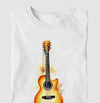 Camiseta ViolÃo Aquarela branca algodão premium - ASAS