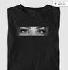 Camiseta Dia dos Namorados Olhar preta algodão peruano - ASAS
