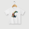 Camiseta Dinossauro Aquarela Raptor algodão premium - ASAS
