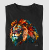 Camiseta Graphic Lion preta algodão premium - ASAS