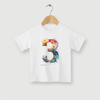 Camiseta Número 3 Color algodão premium - ASAS