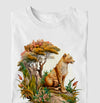Camiseta Onça Floresta branca algodão premium - ASAS