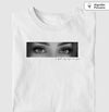 Camiseta Dia dos Namorados Olhar branca algodão peruano - ASAS