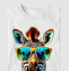 Camiseta Zebra Color branca algodão premium - ASAS