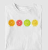 Camiseta Fruit Slices branca algodão premium - ASAS