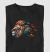 Camiseta Lion Color preta algodão premium - ASAS