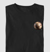 Camiseta Bola Retrô e Marinho preta algodão premium - ASAS