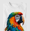 Camiseta Arara Cores branca algodão premium - ASAS