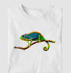 Camiseta CamaleÃo branca algodão premium - ASAS