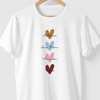 Camiseta Corações e Nomes algodão 100% - ASAS