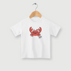 Camiseta Infantil - Monstrinho CRAB - BRANCA - Algodão 100%