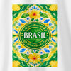 Camiseta Brasil Tropical branca algodão peruano - ASAS