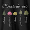 Camiseta Floresta do Vovô Até 13 Árvores preta algodão peruano - Dia dos Pais ASAS