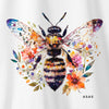 Camiseta Bee Flower branca algodão premium - ASAS