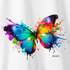 Camiseta Borboleta Aquarela branca algodão premium - ASAS