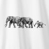 Camiseta Elefante Familia branca algodão premium - ASAS