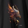 Camiseta Fire Eagle preta algodão premium - ASAS