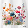 Camiseta Flores de Jardim branca algodão premium - ASAS