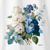 Camiseta Flower Blue branca algodão premium - ASAS