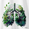 Camiseta Forest Lung branca algodão premium - ASAS