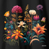 Camiseta Orange Garden preta algodão premium - ASAS