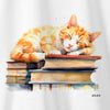 Camiseta Sleep Cat branca algodão premium - ASAS