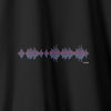 Camiseta Sound Waves Colab Flama preta algodão peruano - ASAS