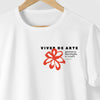 Camiseta - VIVER DE ARTE - BRANCA - Algodão Peruano