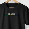 Camiseta Brasil Listras Cores algodão 100% - ASAS