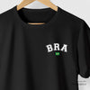 Camiseta Brasil Bra branca algodão peruano - ASAS