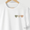 Camiseta Letra do Nome e Coração Minimalista algodão peruano - ASAS