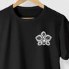 Camiseta - WHITE HIBISCO - PRETA - Algodão Peruano