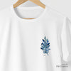 Camiseta Alga Blue branca algodão peruano - ASAS