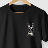 Camiseta Ampulheta preta algodão peruano - ASAS
