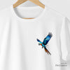 Camiseta Arara branca algodão peruano - ASAS