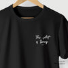Camiseta Art Living preta algodão peruano - ASAS