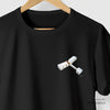 Camiseta Avião 14 Bis preta algodão peruano - ASAS