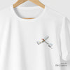 Camiseta Avião 14 Bis branca algodão peruano - ASAS