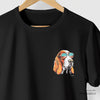 Camiseta Basset Dog Colab Flama preta algodão peruano - ASAS