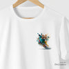 Camiseta Tênis Colorido branca algodão peruano - ASAS