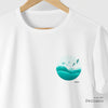 Camiseta Bird Sea branca algodão peruano - ASAS