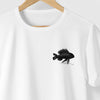 Camiseta Black Fish branca algodão peruano - ASAS