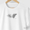 Camiseta Black Leaf branca algodão peruano - ASAS