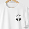 Camiseta Black Phone Colab Flama branca algodão peruano - ASAS