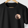 Camiseta Bola Retrô preta algodão peruano - ASAS
