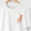 Camiseta Cadeira de Praia branca algodão peruano - ASAS