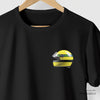 Camiseta Capacete Lenda Colab Flama preta algodão peruano - ASAS