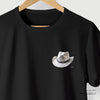 Camiseta Chapéu Cowboy preta algodão peruano - ASAS