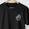 Camiseta Clave de Sol preta algodão peruano - ASAS