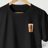Camiseta Coffee Life preta algodão peruano - ASAS